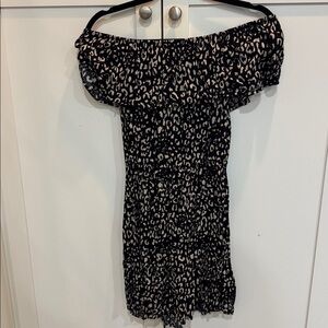 Black and White Animal Print Dress